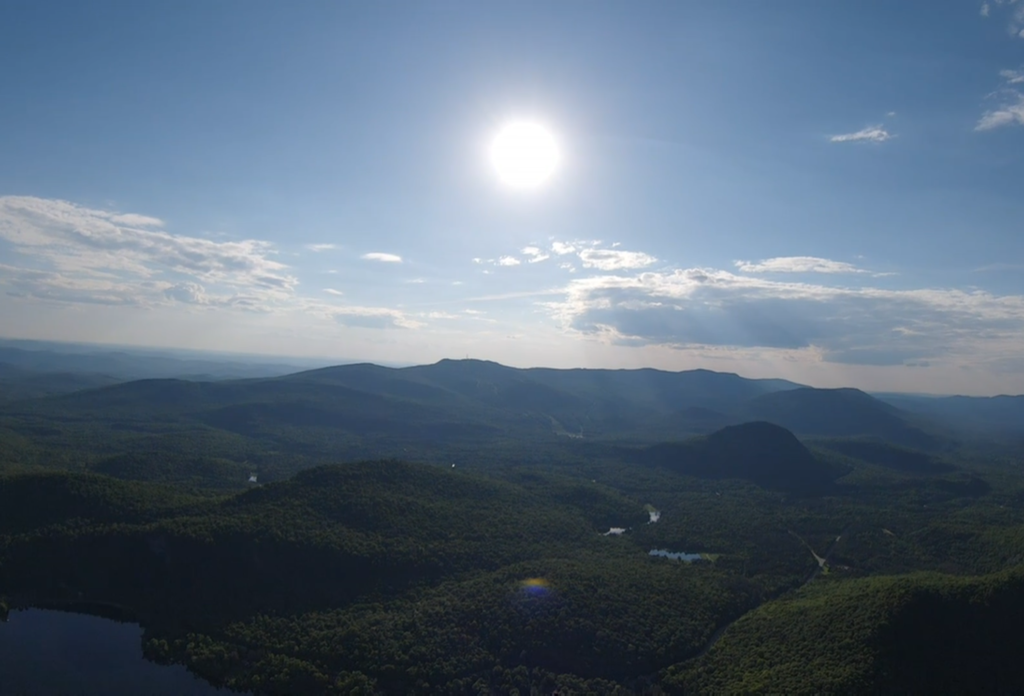 Mont-Tremblant vu du ciel.