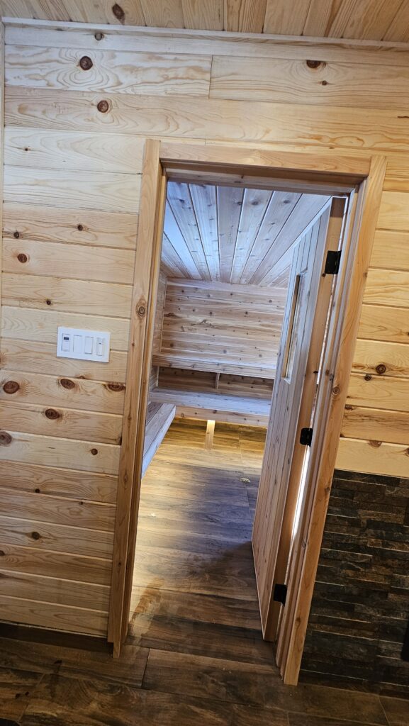 Branchement de sauna