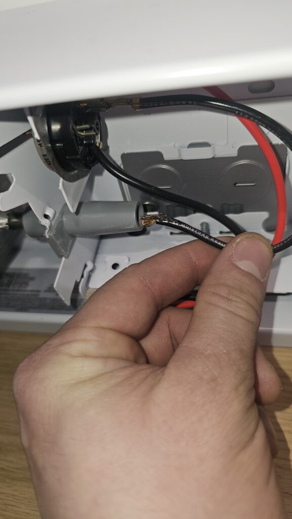 Faulty baseboard.